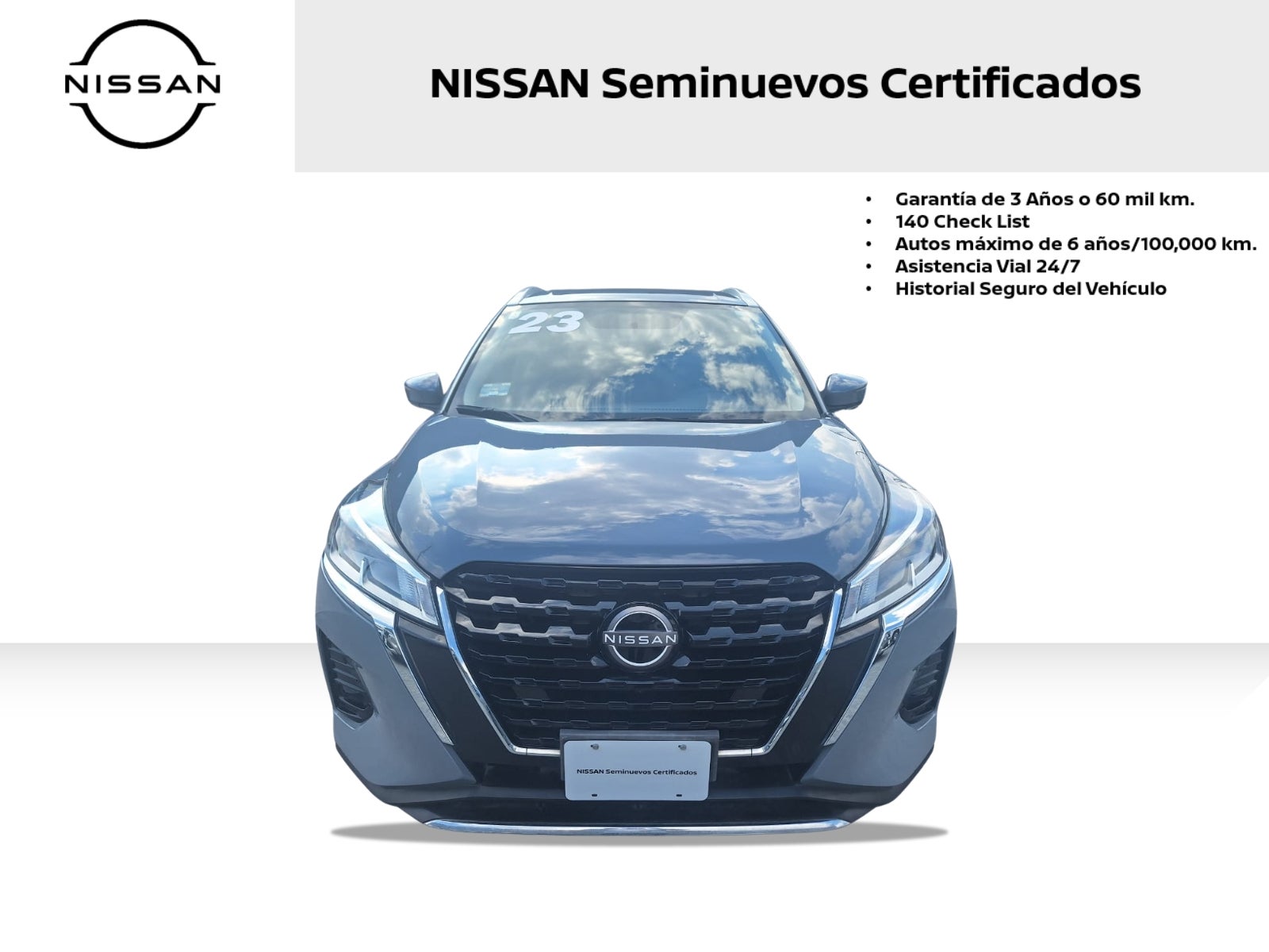 2023 Nissan KICKS 5 PTS EXCLUSIVE 16L TA AAC AUT PIEL GPS RA-17
